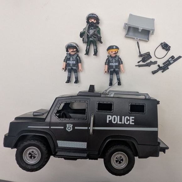 Playmobil Other - Playmobil/ Geobra Police Swat Vehicle Playset
